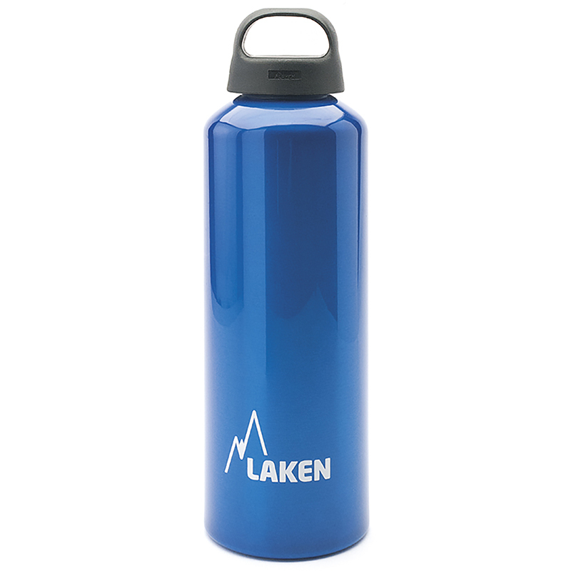 Single Wall Lightweight Aluminum BPA Free Laken Classic Water Bottle with Wide Mouth Leak-Proof Screw Cap 0.6-1 Litre