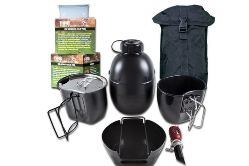 The Crusader Cooking System Black c/w Pouch
