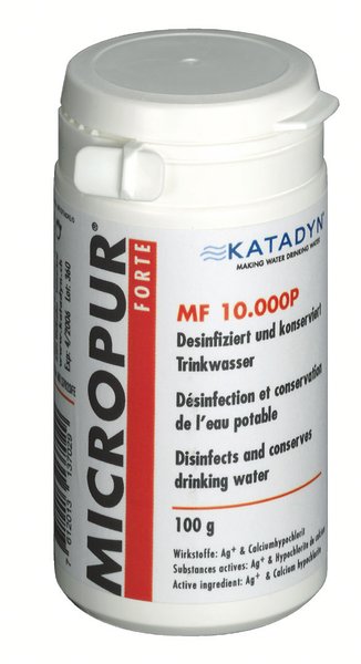 Katadyn Micropur Forte MF 10.000P 100 g potabilizador para agua no tratada.