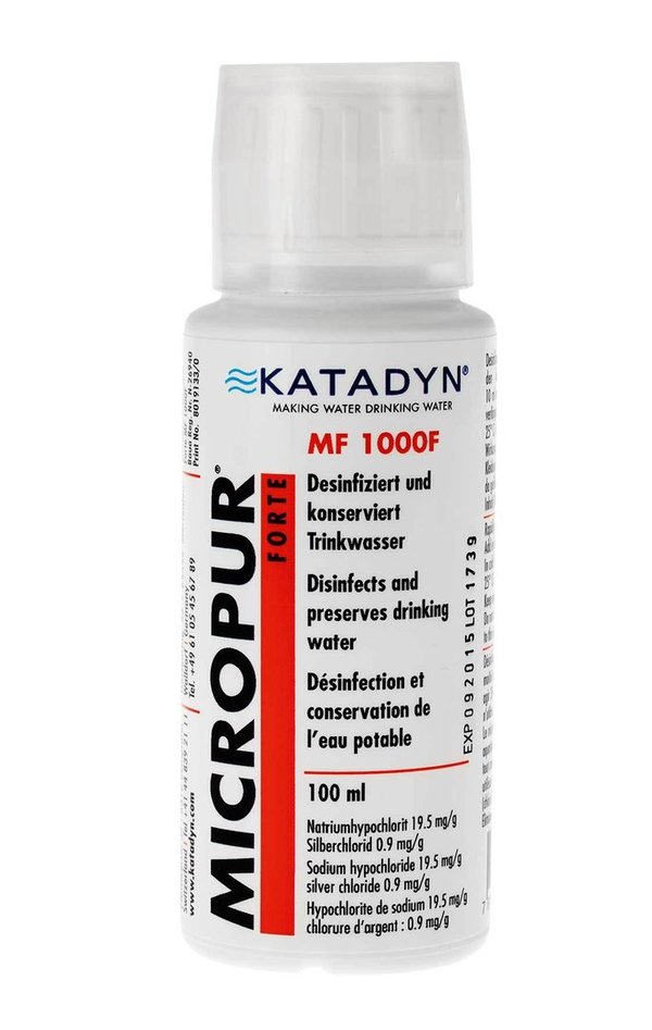 Katadyn Micropur Forte MF 1000F.100 ml Potabilizador para agua no tratada.