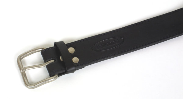 Cinturón de Piel con Cremallera Interior "Classic" 110 cm Negro Basic Nature 960110