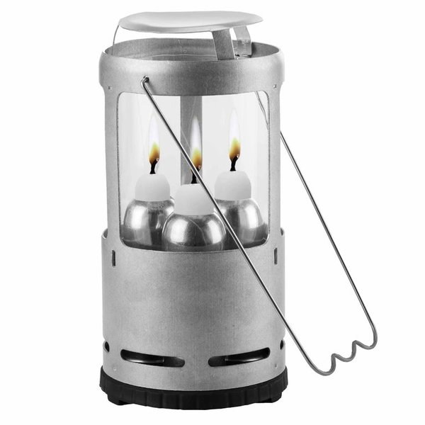 Uco Gear Candlelier. Lámpara Aluminio con tres velas fuente de calor y luz C-A-STD