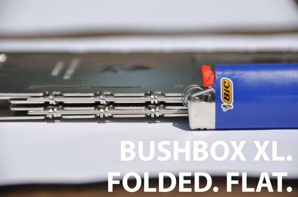 Hornillo "Bushbox XL" Acero Inox. Bushcraft Essentials BCE-008