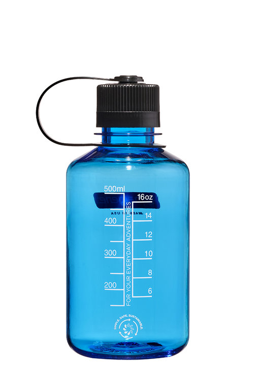 Nalgene Sustain Bottle 500ml Blue narrow mouth 50% recycled content 2021-1232