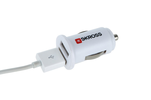 Skross Cargador de USB para coche