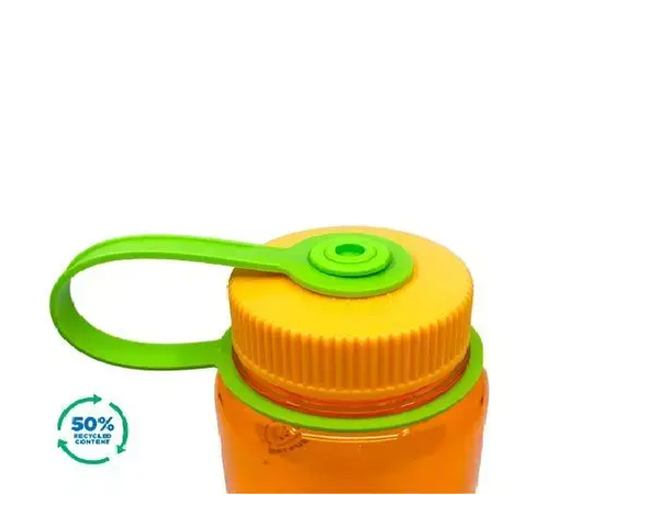 Nalgene WM Sustain 500ml Naranja. Botella boca ancha con un 50% de contenido reciclado NL20200616