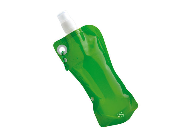 Botella Flexible de agua "Kinzig" 500 ml Verde Baladéo PLR718