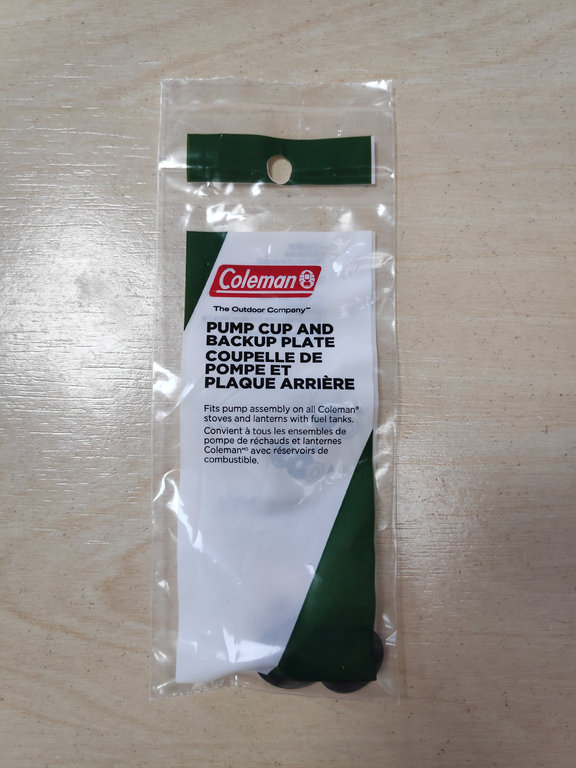 Coleman leather pump washer for petrol apparatus