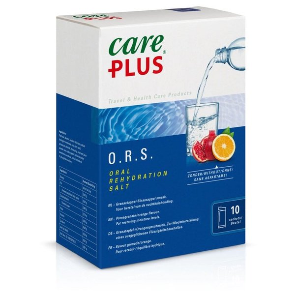 Care Plus 10 Und. Sales de Rehidratación Oral O.R.S Granada/Naranja