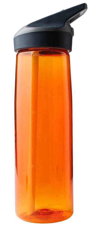 Botella Tritán 0,75 L. Naranja Tapón Jannu Laken TN2O