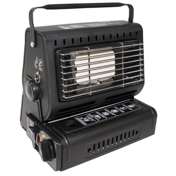 Item-No.: 33793 Gas Heater, with Piezo ignition, black