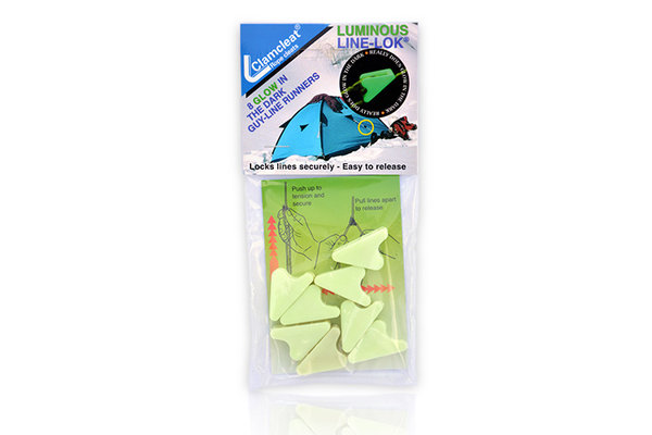 8x Line-Lok® 2mm-5mm (Glow in the Dark) Clamcleat CL260NG/R