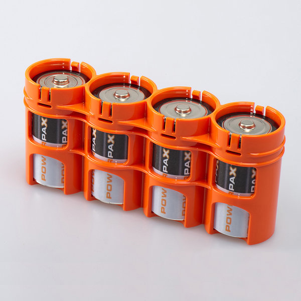 Envase Pilas "D4 Pack Naranja" Storacell