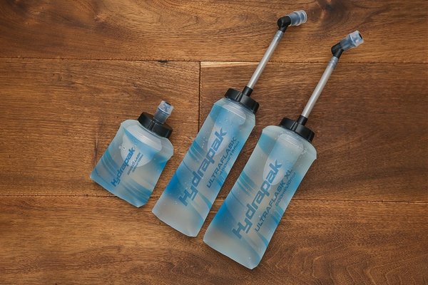 Botella de Hidratación Plegable Ideal para Correr con Pipeta "UltraFlask XL" 600ml Hydrapak AH160