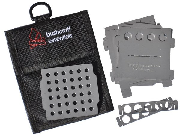 Bushcraft Essentials Set Bushbox+Parrilla+Funda de Transporte BCE-036