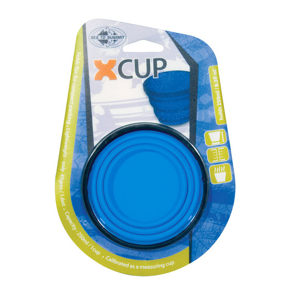 Vaso Plegable "X-CUP" Azul 250 ml Sea to Summit AXCUPBL
