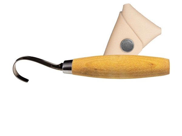 Morakniv Hook Knife 164 Right W/LS (S) Cuchillo Vaciador Madera Acero Inox. Funda de cuero 13385