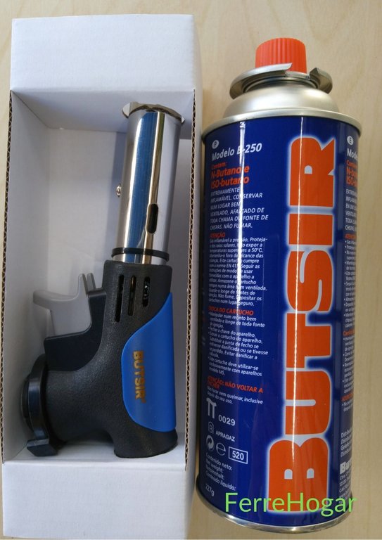 Piezo Gas Torch Kit Butsir NS-230 + Cartridge