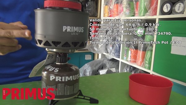 Primus LITE XL Hornillo de montaña+Olla 1L 356011