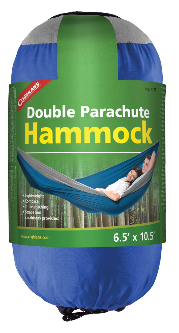 Hamaca "Parachute" Doble Azul/Gris Coghlan´s 1755