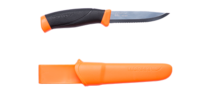 Morakniv Companion SRT (S). Cuchillo con filo dentado en color Naranja 11829