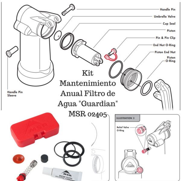 Kit Mantenimiento Anual Filtro de Agua "Guardian" MSR 02405