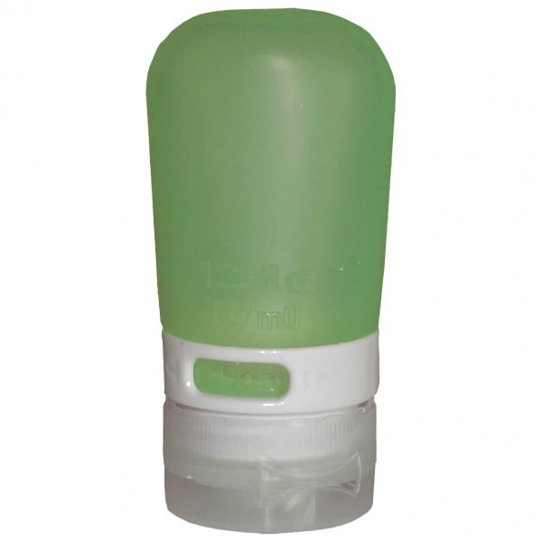 Botella de Viaje de Silicona con tapón de Bloqueo 'GoToob', 37 ml Verde Humangear