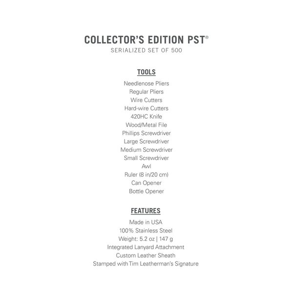 COLLECTOR'S EDITION PST