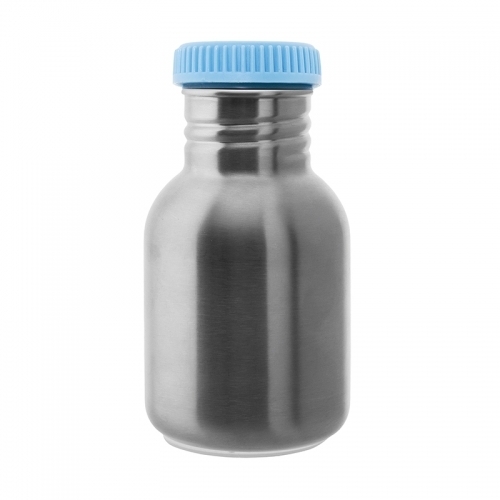 0.35L Stainless Steel Bottle with Laken Blue Stopper Neoprene Cover YBS35OA