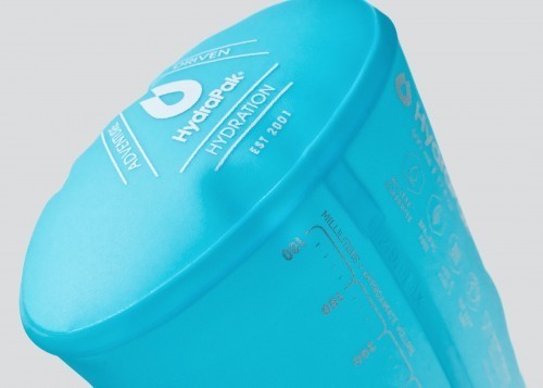 Botella de Agua Plegable Libre de BPA y PVC Stow 500 ml Naranja Hydrapak GS305JSTOW