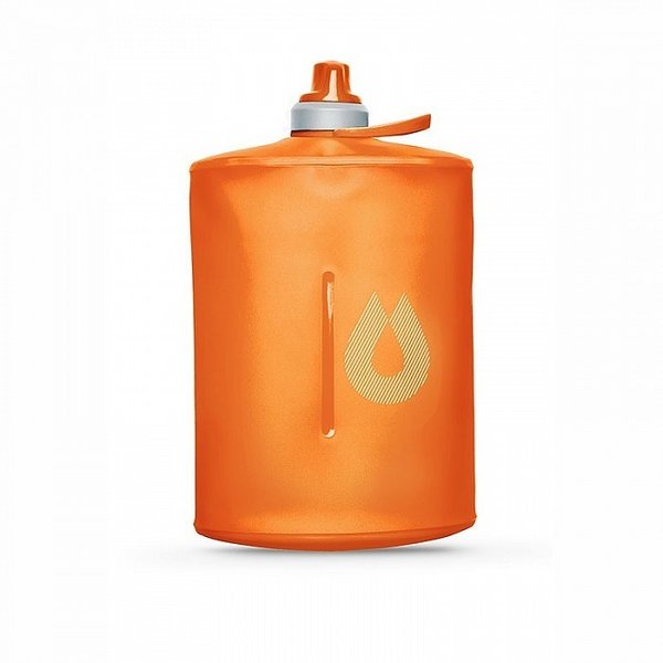 Hydrapak Stow 1000 ml Naranja Botella de Agua Plegable Libre de BPA y PVC GS310J
