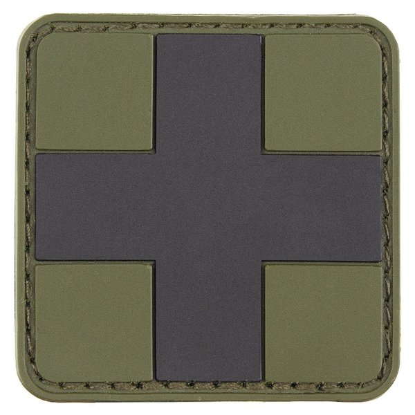 Parche Velcro "First Aid" Green-Black 5x5 cm MFH 36505B