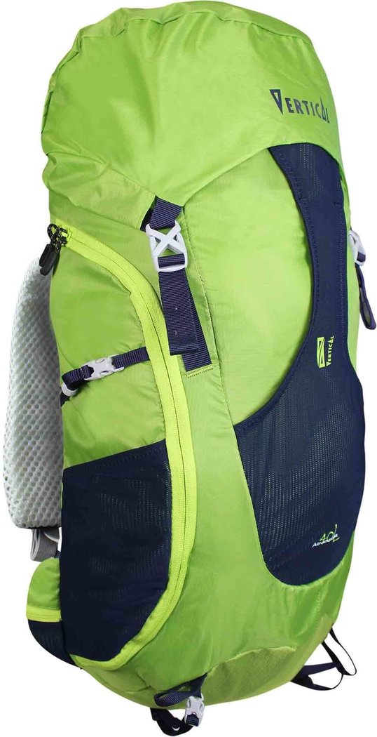 VERTICAL ADVENTURE 40L BACKPACK 18 LIME GREEN MIDNIGHT BLUE