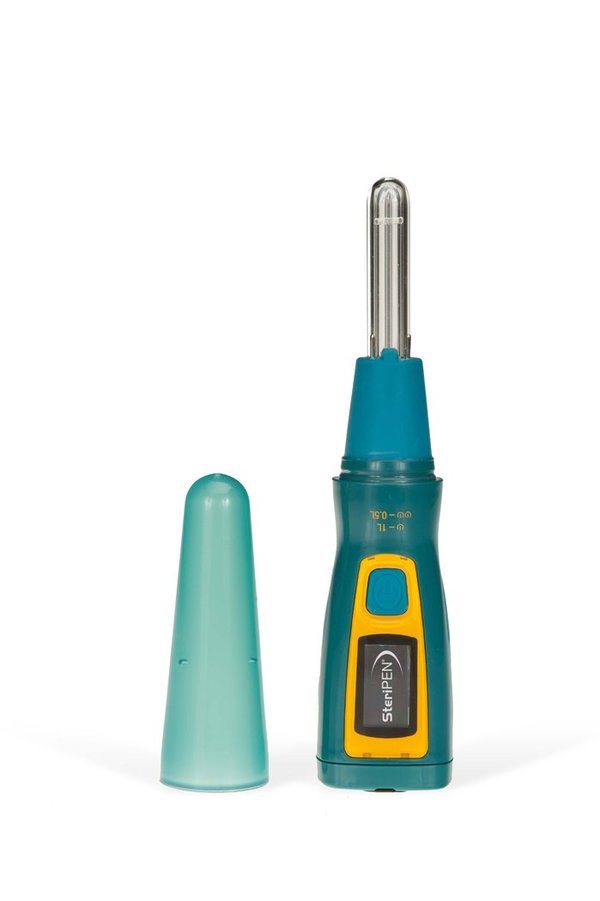SteriPEN Ultra Portable UV Water Purifier-Teal Blue/Gold