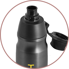 Stainless Steel Isothermal Hydration Bottle, Double Wall with Air Vacuum FFD-500 ml Gray