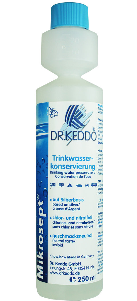 Dr.Keddo Mikrosept 250 ml. Líquido para almacenar agua potable Ref 70101