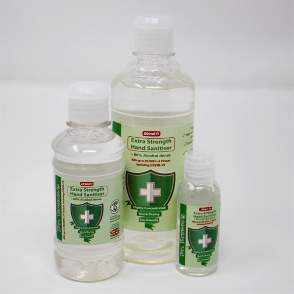 “Dr Browns” 50 ml Hand Sanitiser kills up to 99.99% of Virus & Bacteria including COVID-19