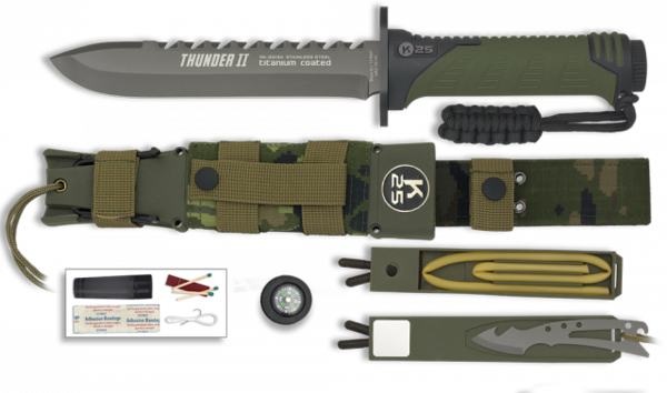 K25.Knive Thunder II. Camo verde. 17.