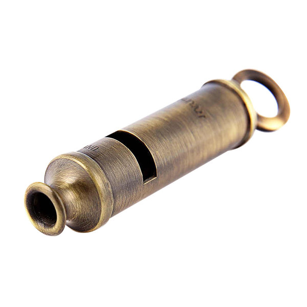 ACME Metropolitan Police Whistle Antique Brass. Silbato, diseño de la policía británica Modelo No.15