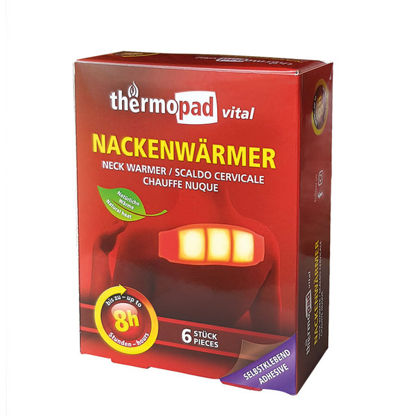 Thermopad Calentador de Cuello adhesivo hasta 10 horas de calor, contiene 6 unidades