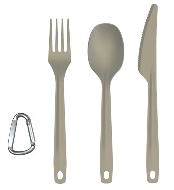 Origin Outdoors Cutlery Set 'Titanium' - 3 segments