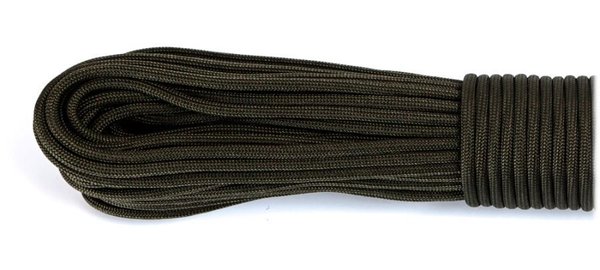 Paracord Type III 550, Army green 1060 4mm 30 metres