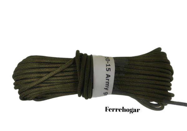 Paracord 750 type IV, color Army green 4 mm 30 metros 1605