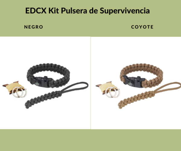 EDCX Kit Pulsera de Supervivencia incluye 3 herramientas multifuncionales 3305