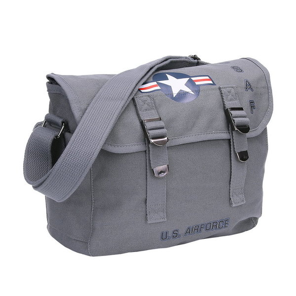 Fostex WWII Series. Bolsa de hombro Musette de Canvas US Air Force color Grey LQ19130