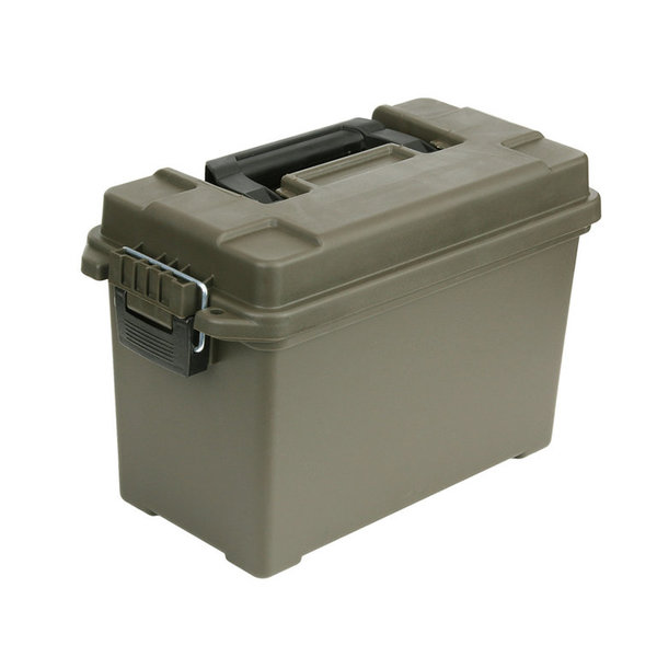 Fosco Industries 2 Cajas de Munición de Plástico con sello de junta tórica, cierre, color verde