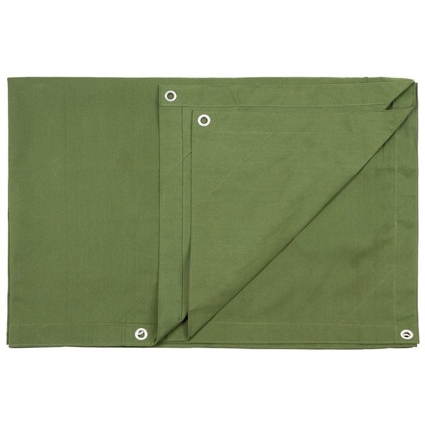MFH Lona Impermeable Canvas Tarp verde 183 x 244 cm. Resistente al moho y a los rayos UV 32405A
