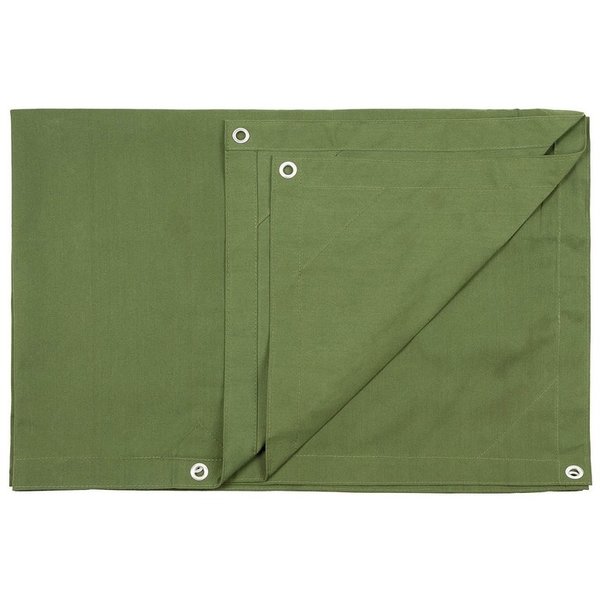 MFH Lona Impermeable Canvas Tarp verde 244 x 305 cm. Resistente al moho y a los rayos UV 32405B