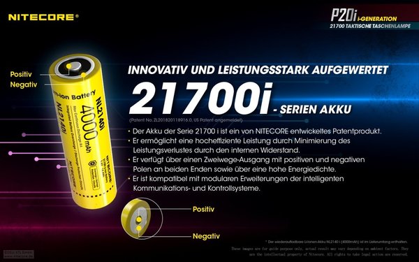NITECORE P20i Linterna Táctica LED Alta Potencia Recargable USB C (Batería Li-Ion 21700i Incluida)