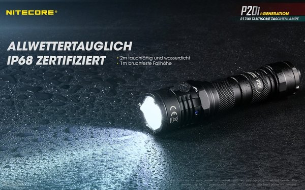 NITECORE P20i 1800 Lumen Rechargeable Tactical Flashlight